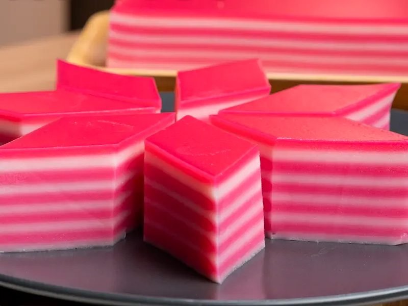 Kuih Lapis — layered steamed rice-flour kuih